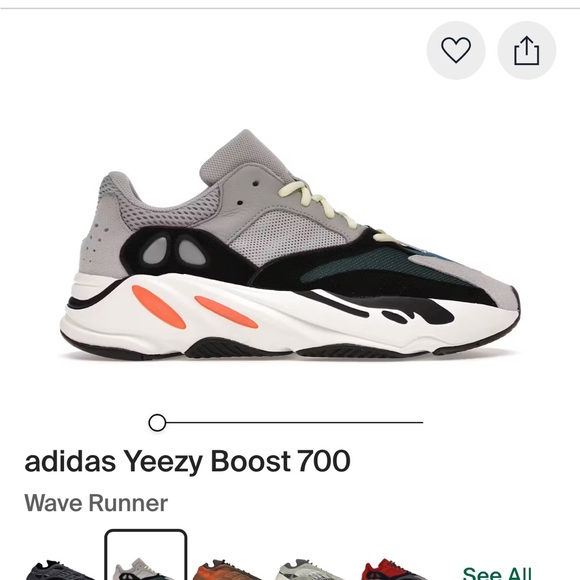 Adidas Yeezy Boost 700 Wave Runner Sneakers